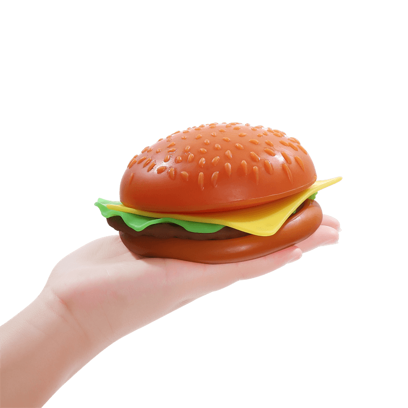 バーガースクイーズおもちゃ、スクイーズファーストフードレプリカ、ジャンボハンドヘルドストレス解消